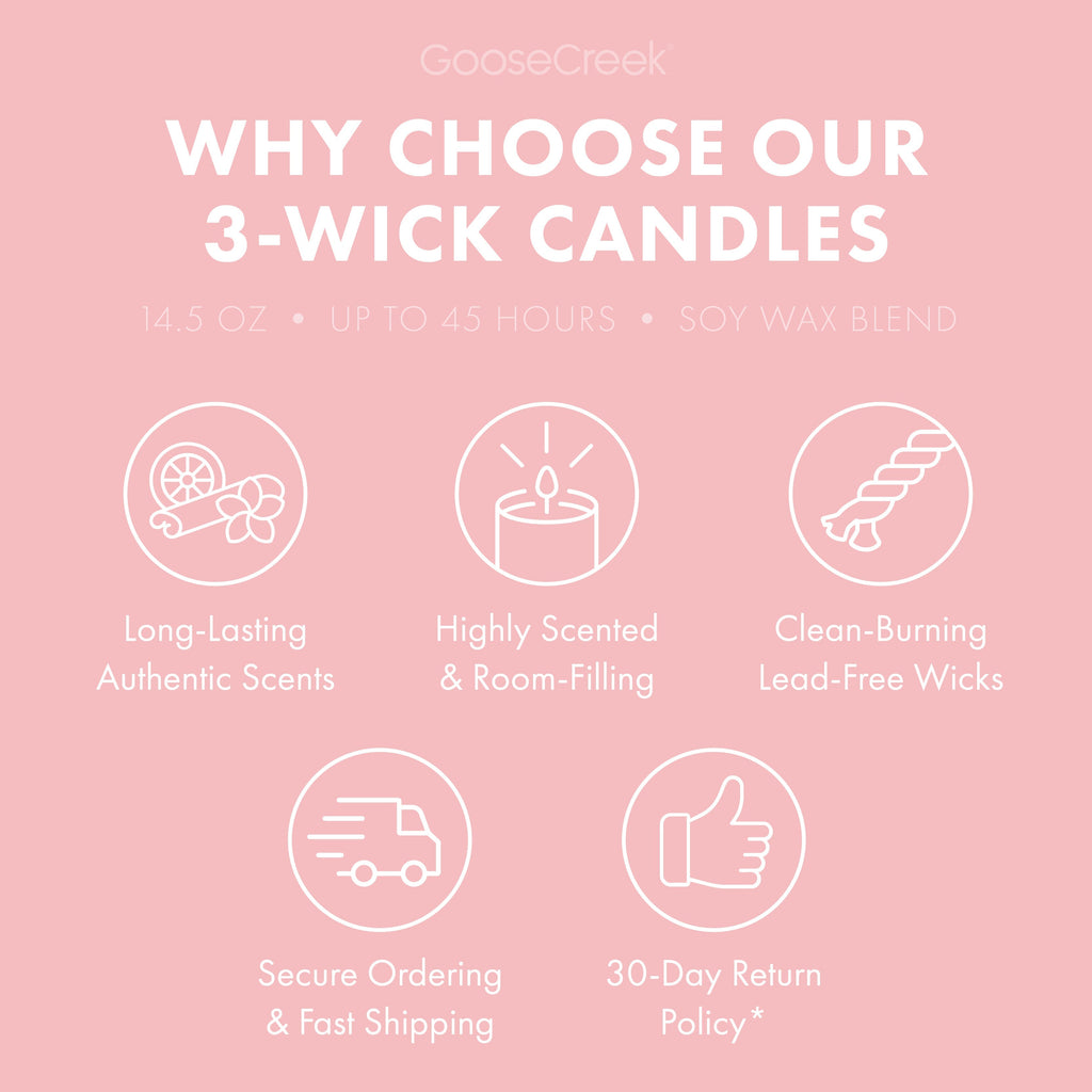 Apple Blossoms 3-Wick Candle